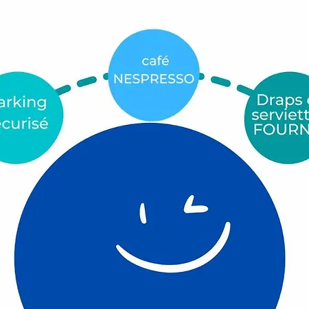 La Bulle Bleue - Parking-terrasse-aeoport-meet Appartement Blagnac